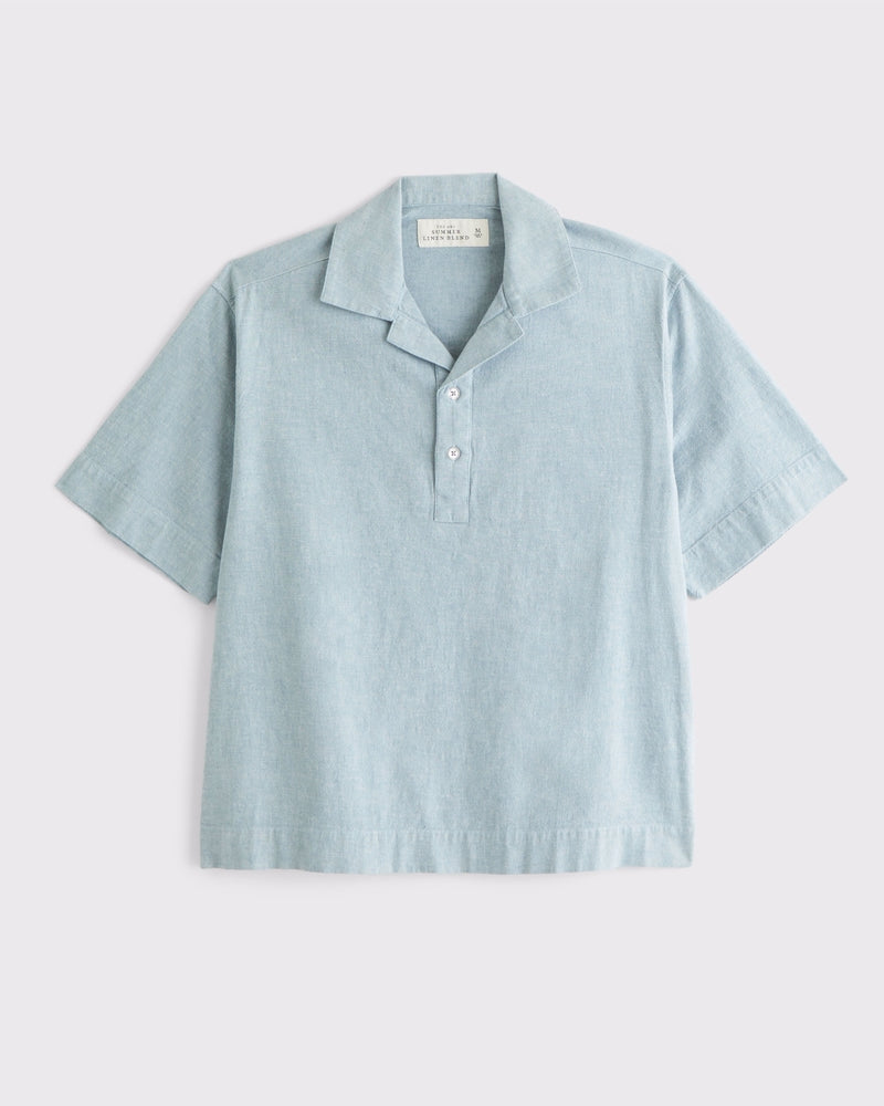 Summer Linen-Blend Popover