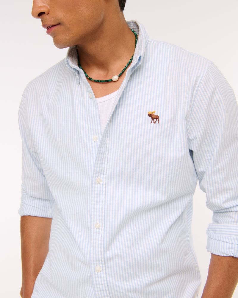 Abercrombie & Fitch - Signature Icon Slim Oxford Shirt
