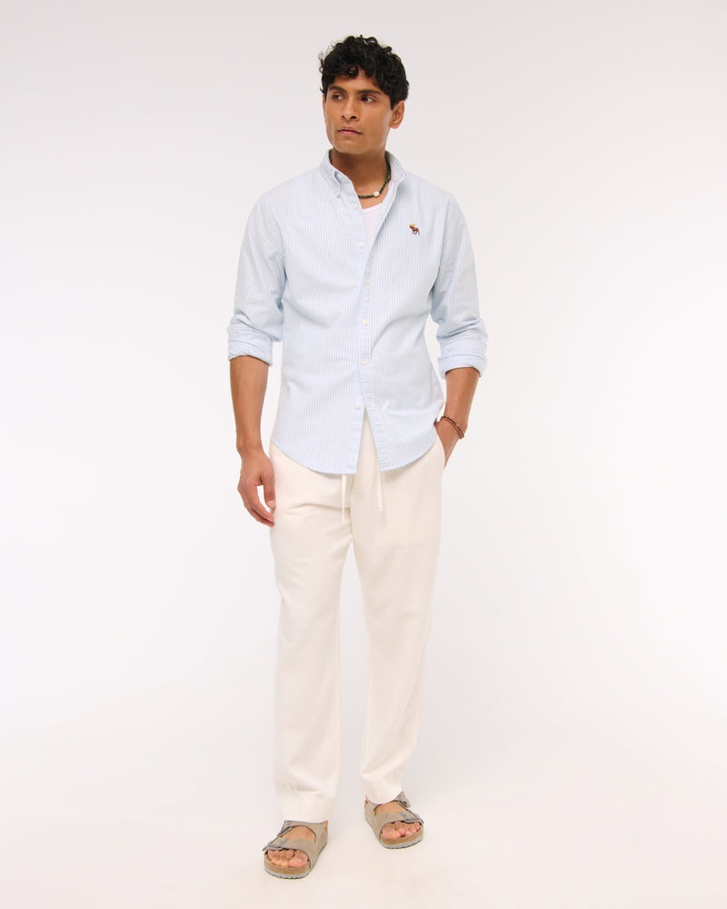 Abercrombie & Fitch - Signature Icon Slim Oxford Shirt