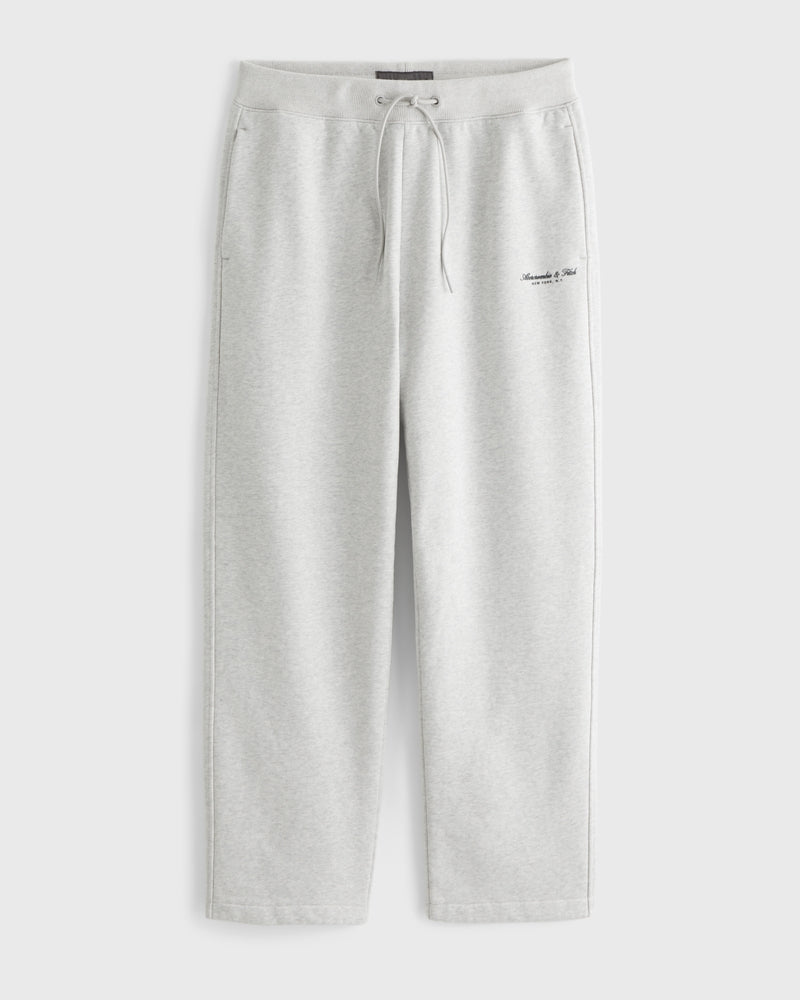 Abercrombie & Fitch - Premium Heavyweight Logo Open-Hem Sweatpant
