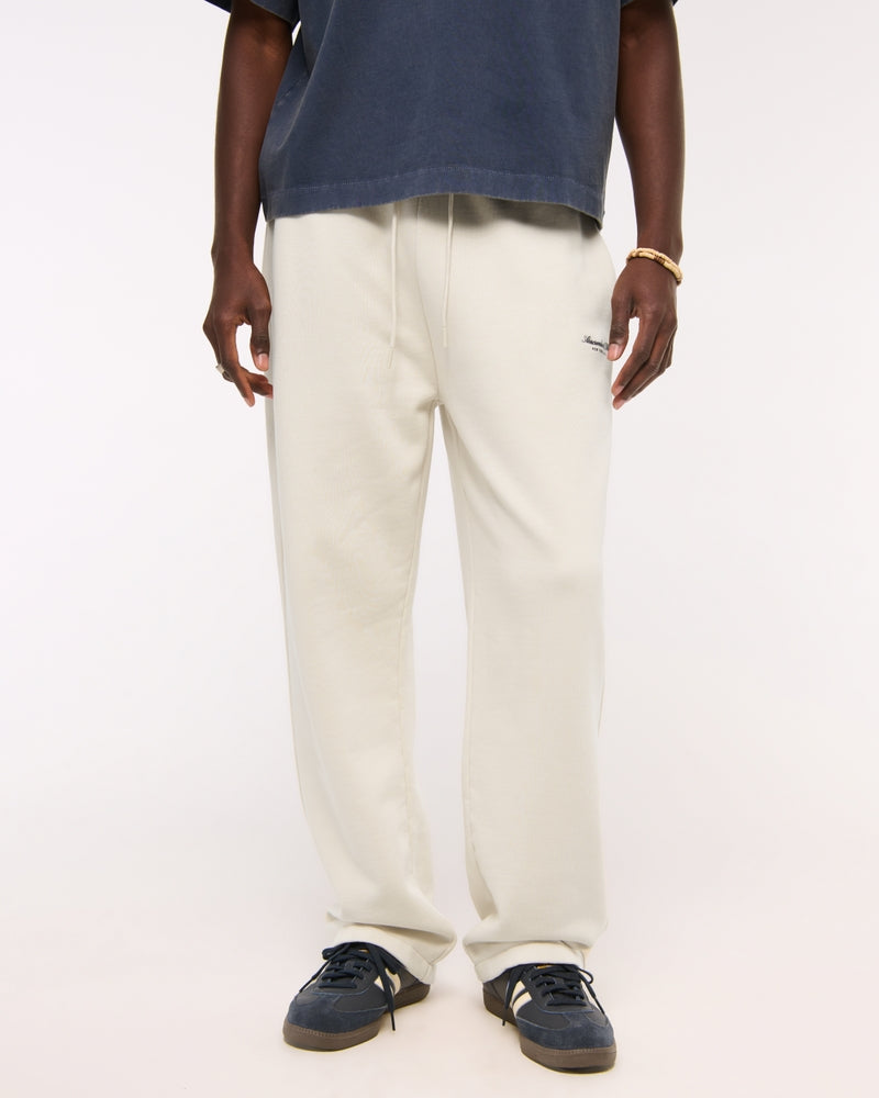Abercrombie & Fitch - Premium Heavyweight Logo Open-Hem Sweatpant