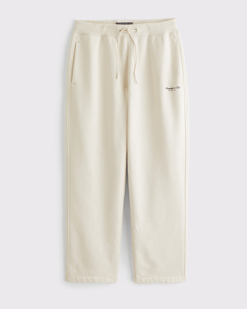 Abercrombie & Fitch - Premium Heavyweight Logo Open-Hem Sweatpant