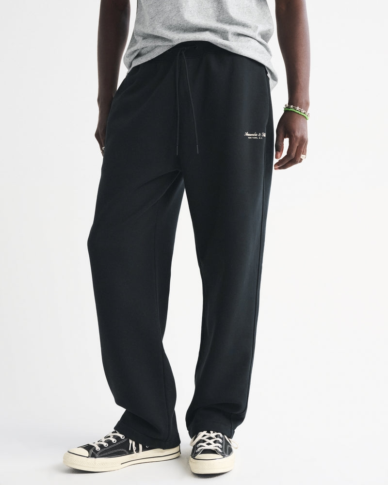 Abercrombie & Fitch - Premium Heavyweight Logo Open-Hem Sweatpant