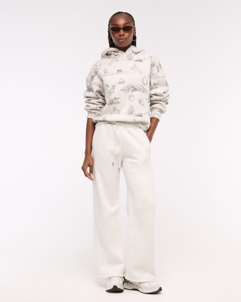 Abercrombie & Fitch - High Rise Wide Leg Sunday Sweatpant