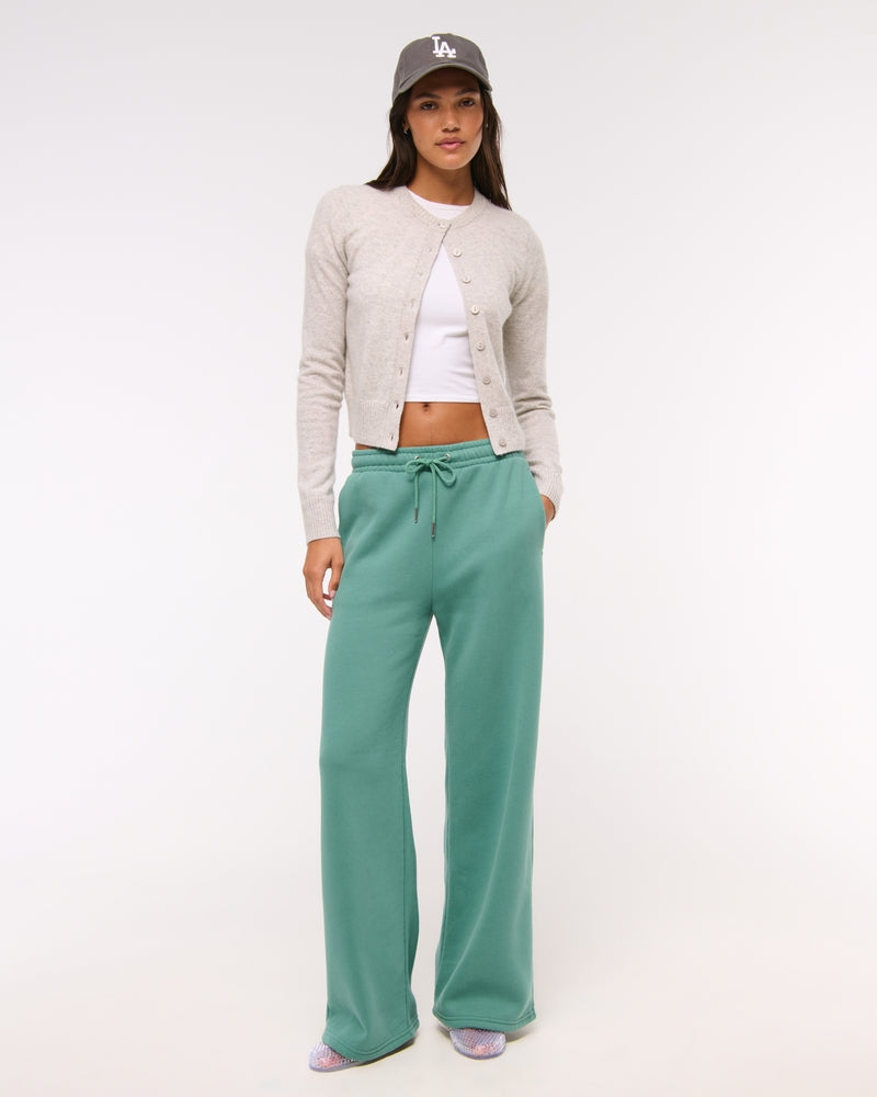 Abercrombie & Fitch - High Rise Wide Leg Sunday Sweatpant