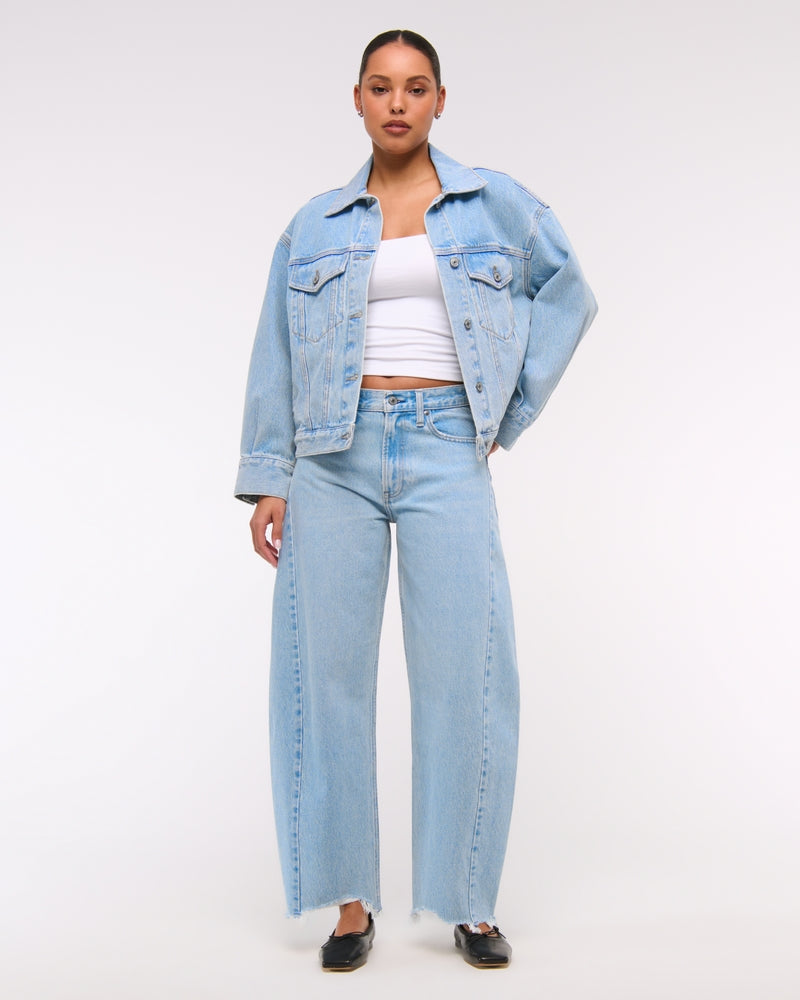 Abercrombie & Fitch - Mid Rise Barrel Jean