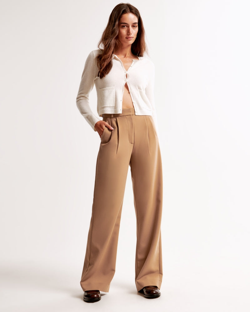 Abercrombie & Fitch - A&F Sloane Tailored Wide Leg Pant