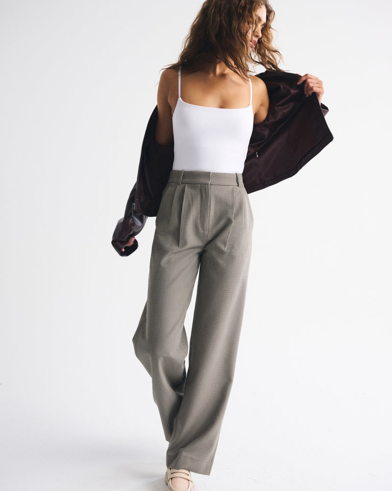 Abercrombie & Fitch - A&F Sloane Tailored Wide Leg Pant