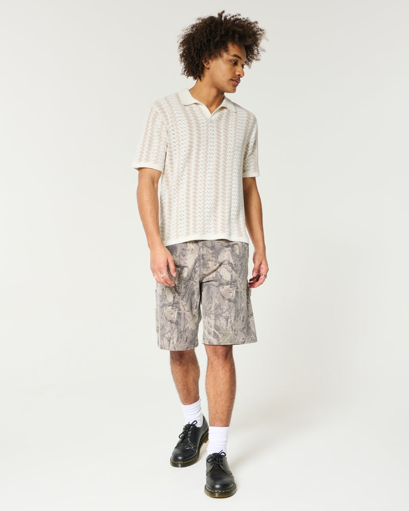 Hollister - Boxy Pattern Sweater Polo IMMEDIATE