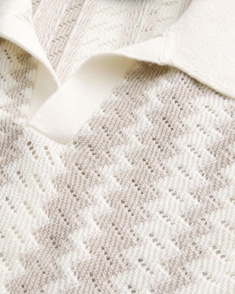 Hollister - Boxy Pattern Sweater Polo IMMEDIATE