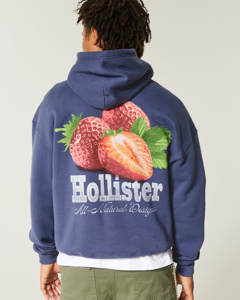 Hollister - Strawberry Logo Graphic Hoodie