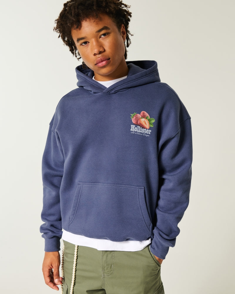 Hollister - Strawberry Logo Graphic Hoodie