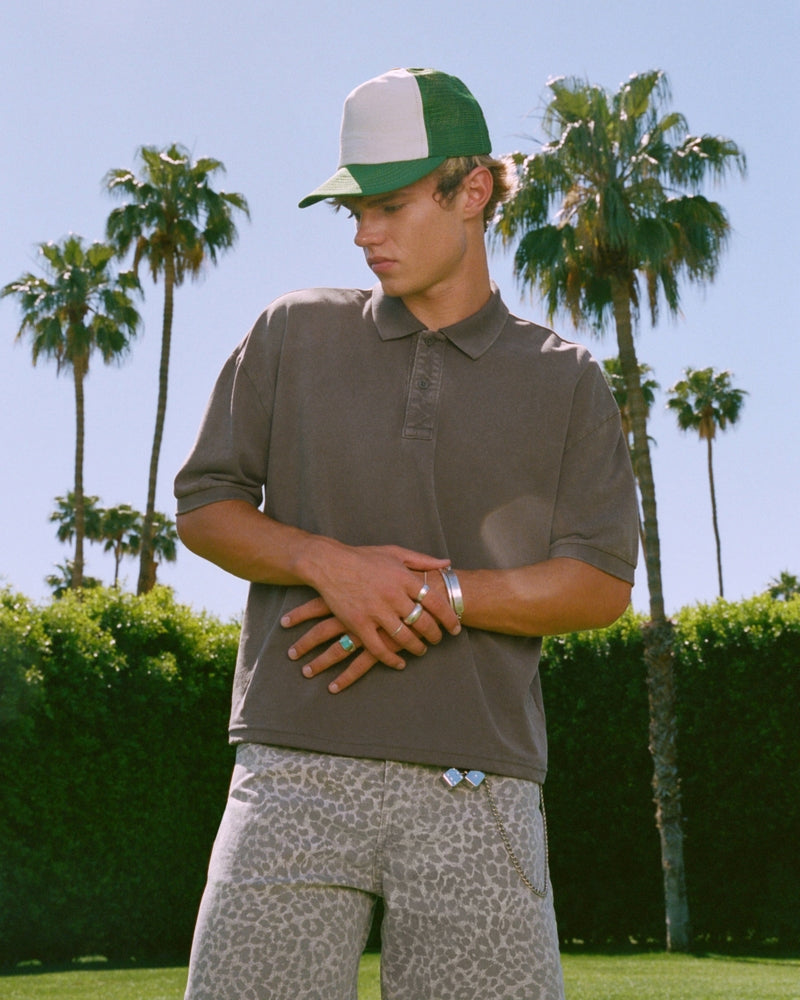 Hollister - Boxy Crop Washed Polo