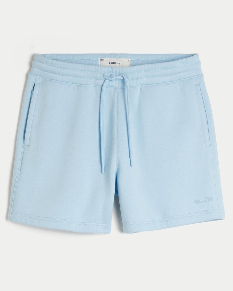 Mid-Thigh Camo Loose Fleece Shorts