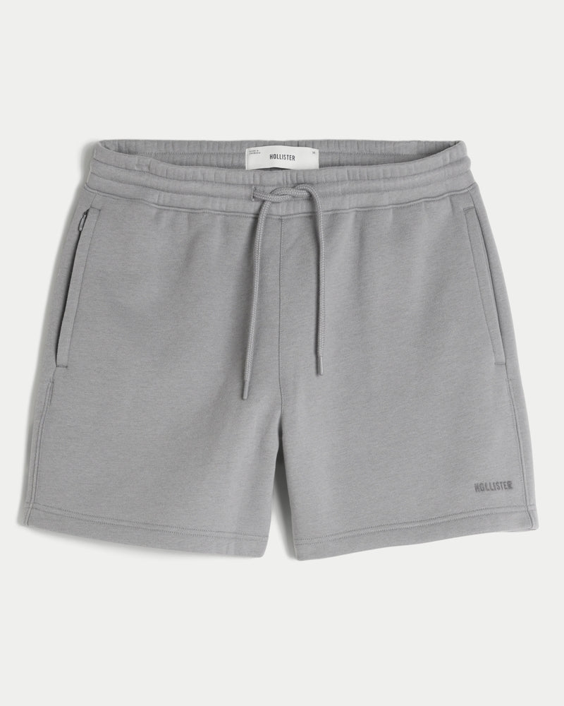 Mid-Thigh Camo Loose Fleece Shorts