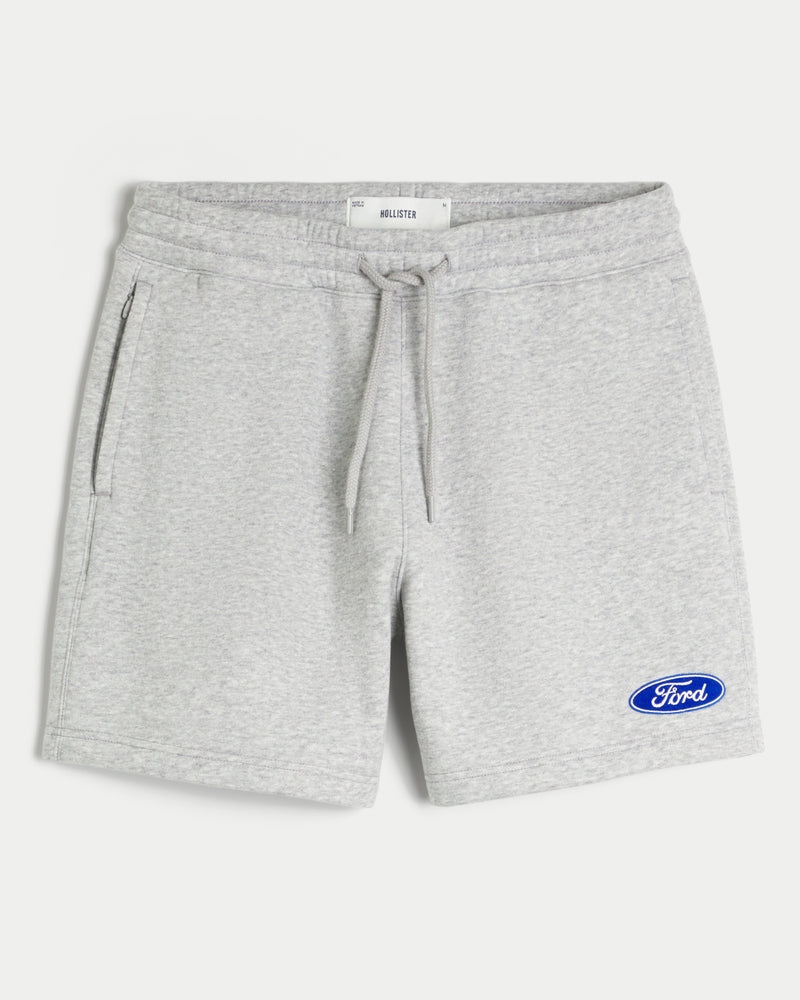Mid-Thigh Camo Loose Fleece Shorts