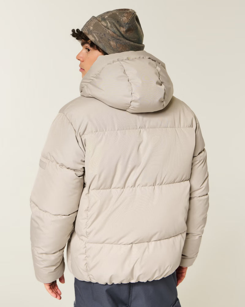 Hollister - Faux Fur-Lined Puffer Jacket