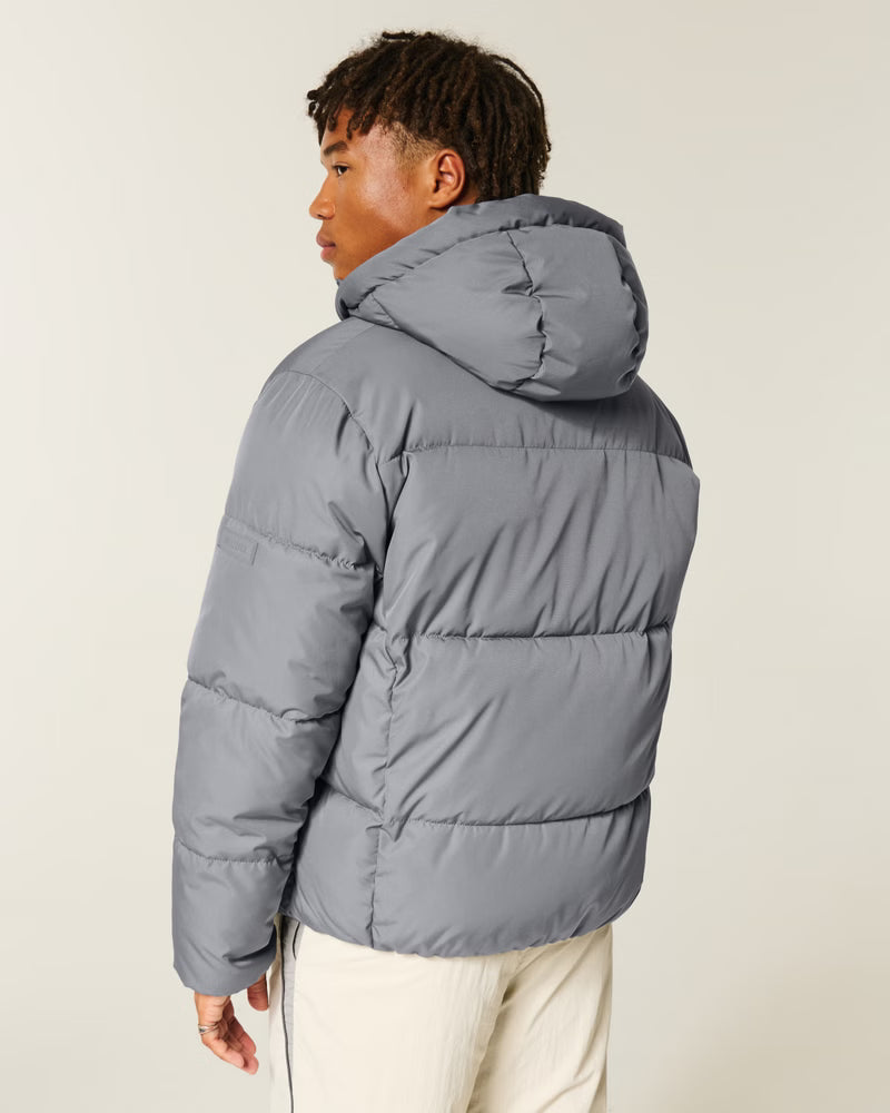 Hollister - Faux Fur-Lined Puffer Jacket