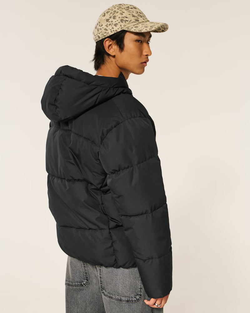 Hollister - Faux Fur-Lined Puffer Jacket