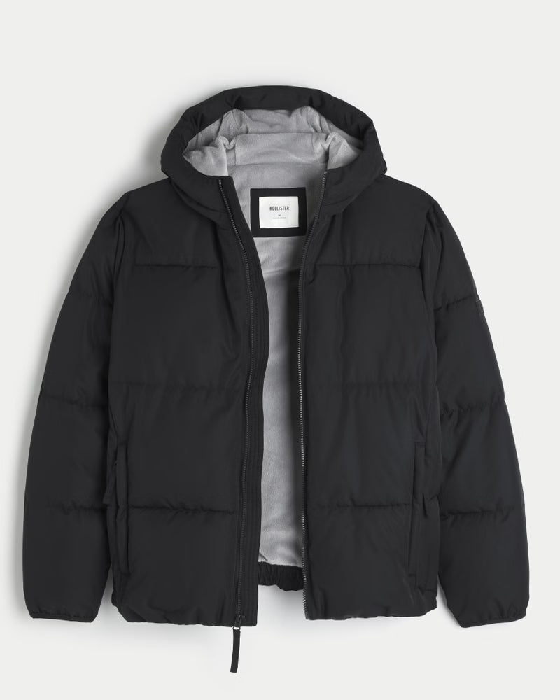 Hollister - Faux Fur-Lined Puffer Jacket