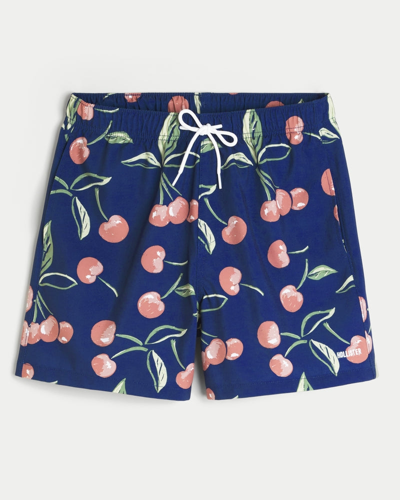 Hollister - Mid-Thigh Volley Swim Trunks IMMEDIATE