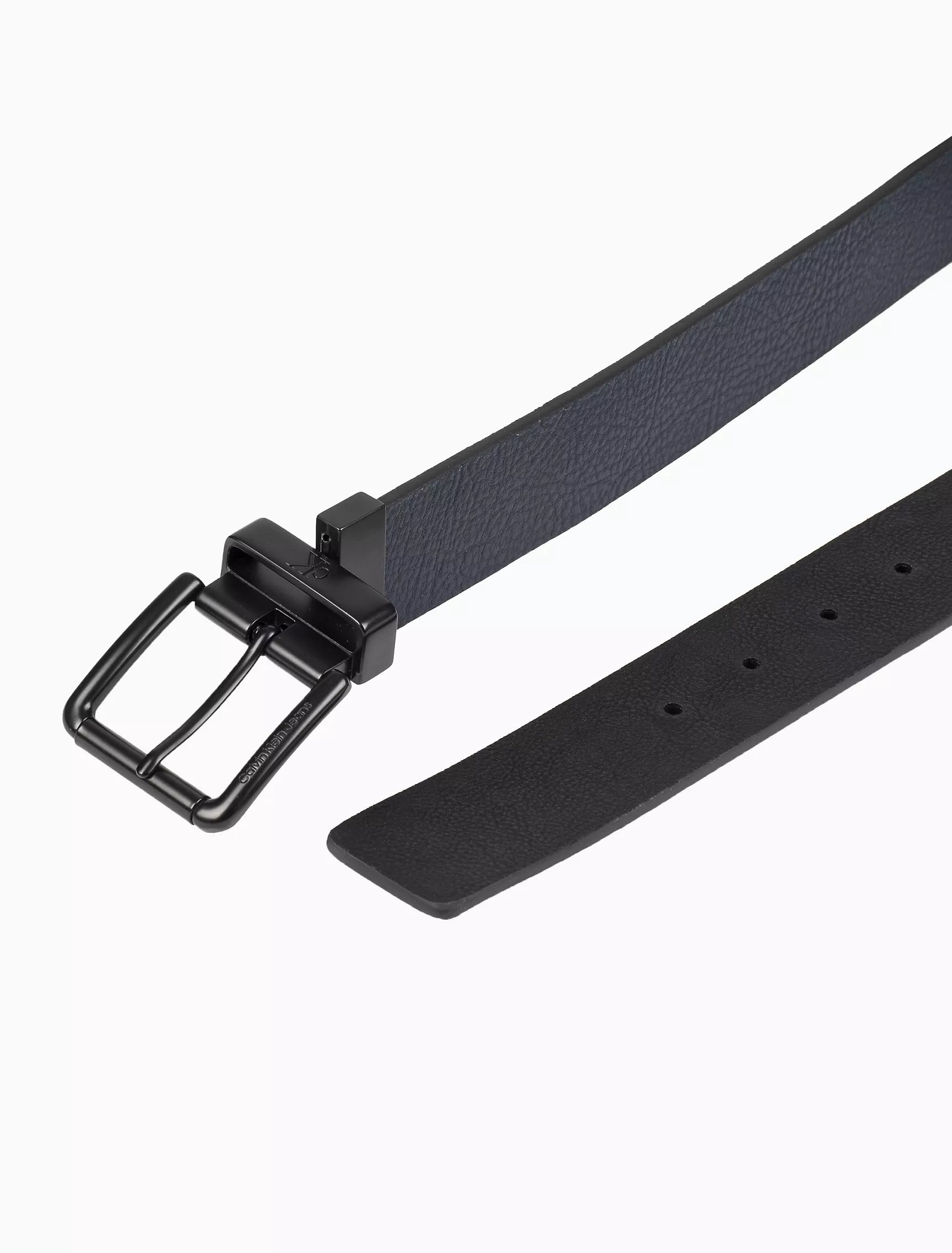 Pebbled Leather Reversible Jean Belt