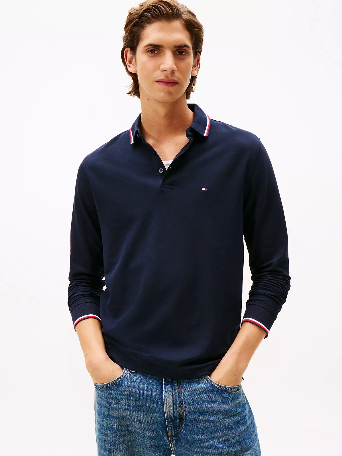 Tommy Hilfiger - Long-Sleeve Tommy Wicking Polo