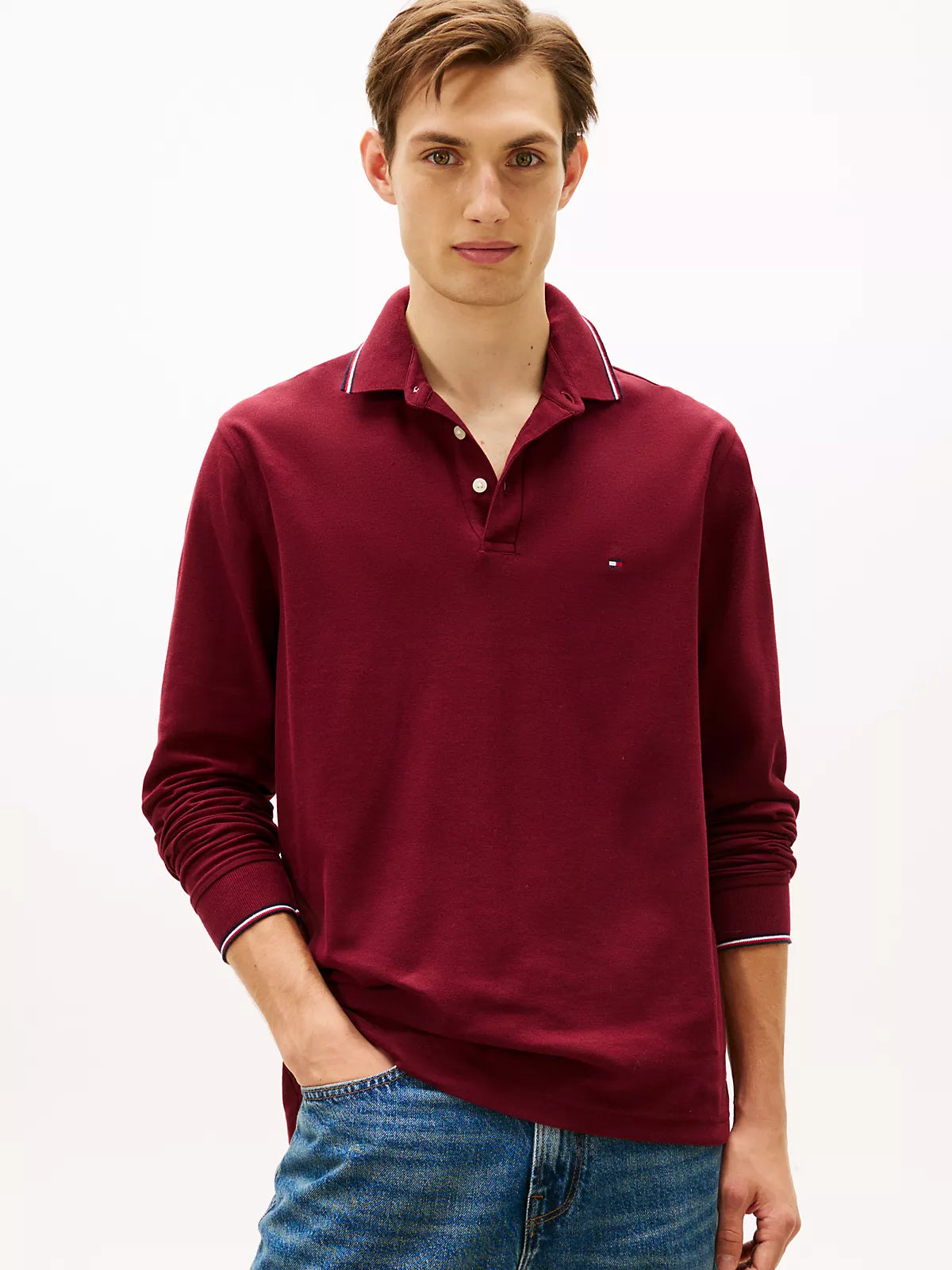Tommy Hilfiger - Long-Sleeve Tommy Wicking Polo