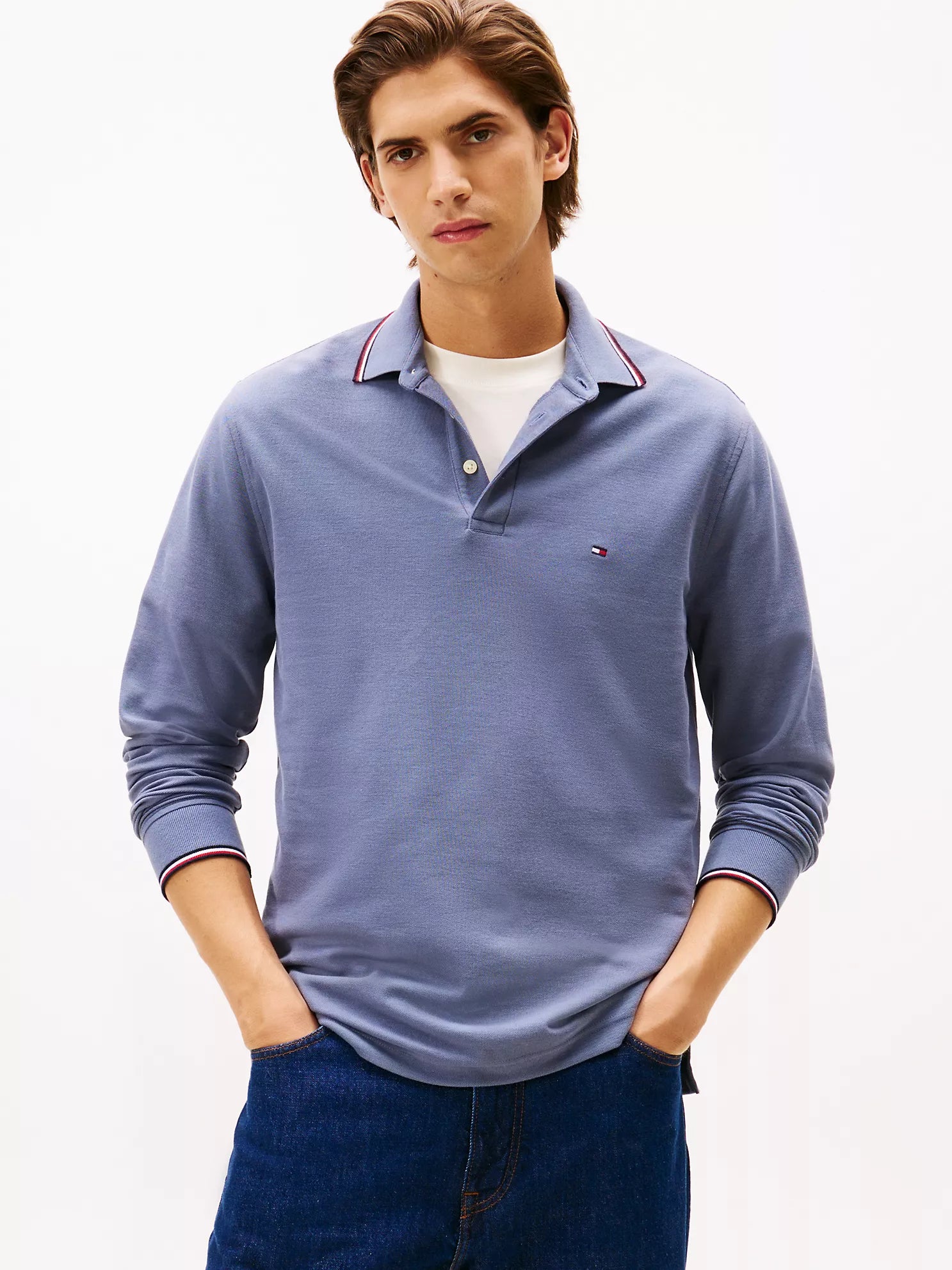 Tommy Hilfiger - Long-Sleeve Tommy Wicking Polo