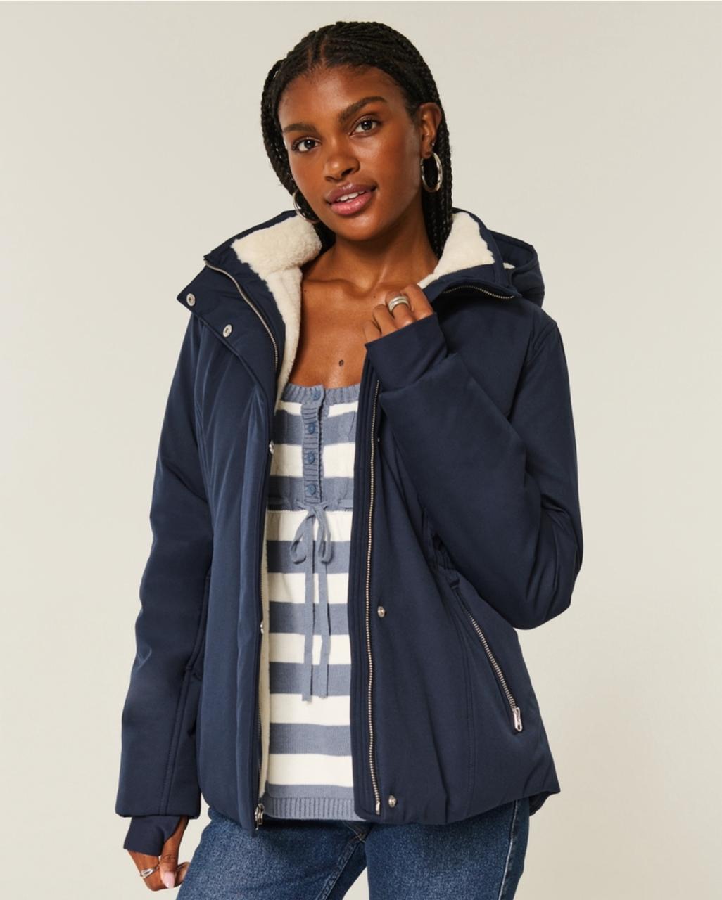 Hollister - Faux Fur-Lined All-Weather Jacket