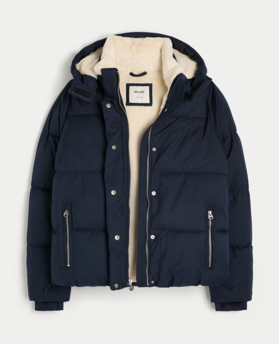 Hollister - Faux Fur-Lined Puffer Jacket