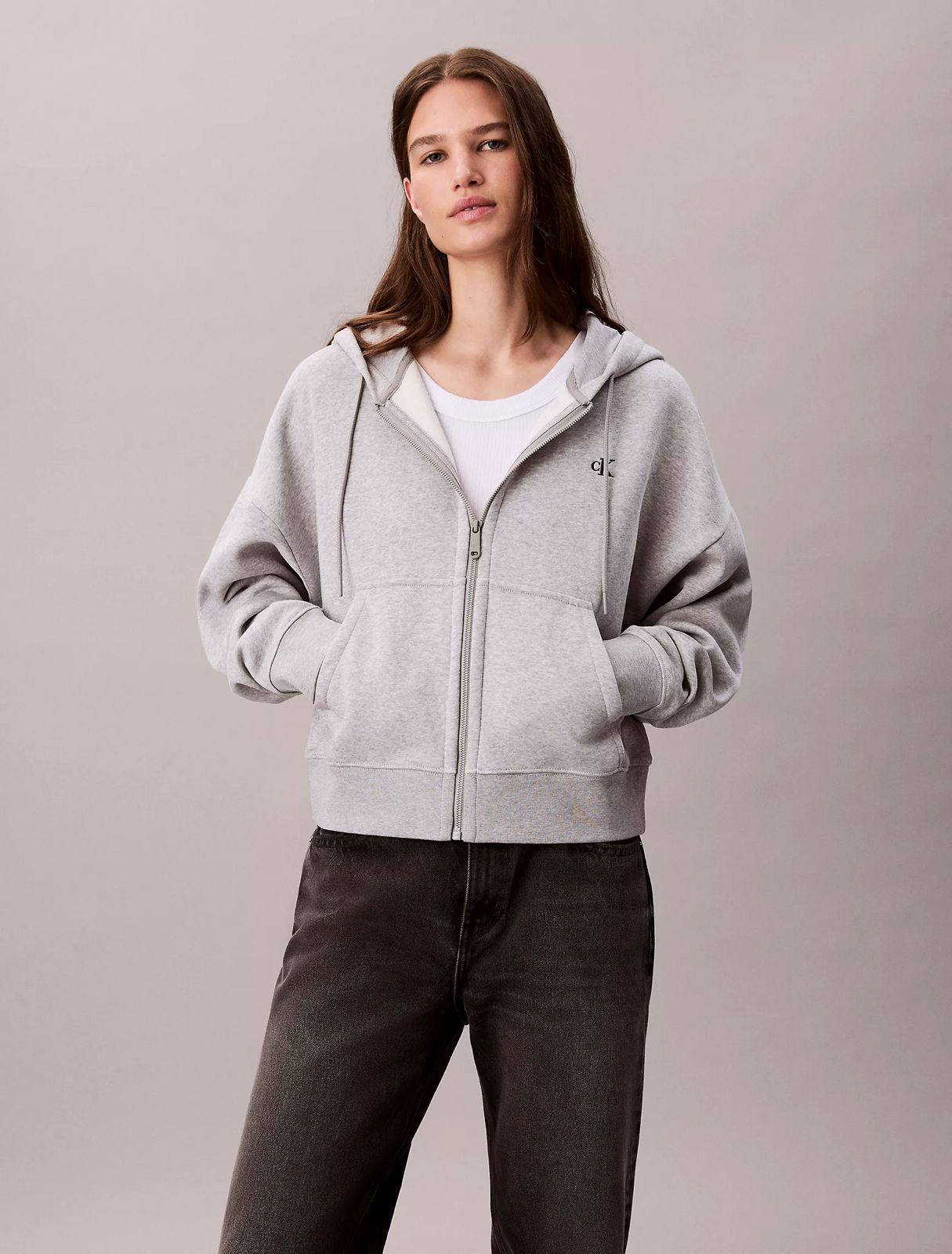 Calvin Klein - Archive Logo Fleece Zip Hoodie