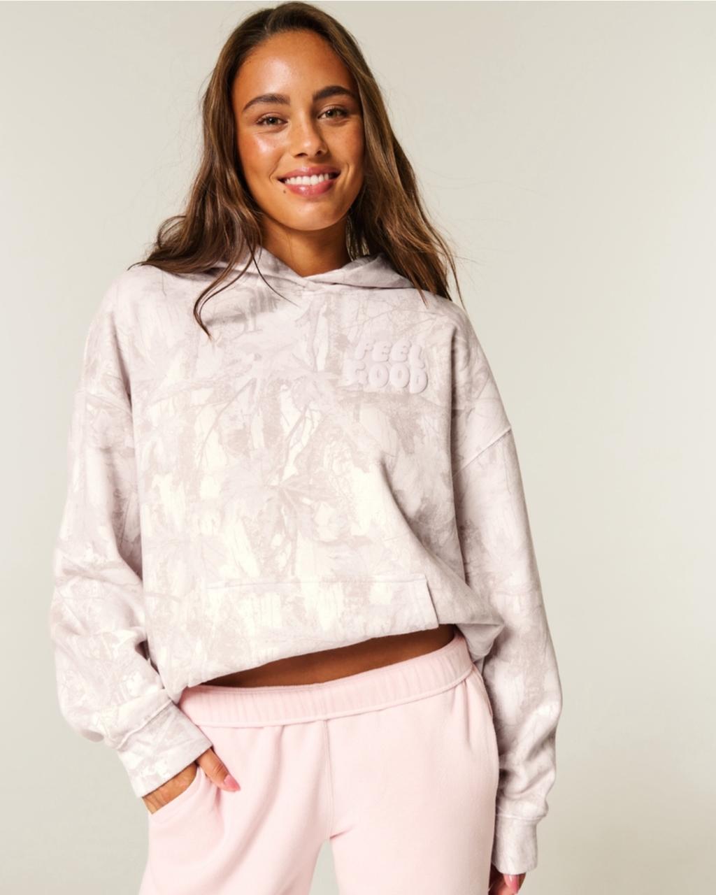 Hollister - Feel Good Oversized Logo Graphic Hoodie