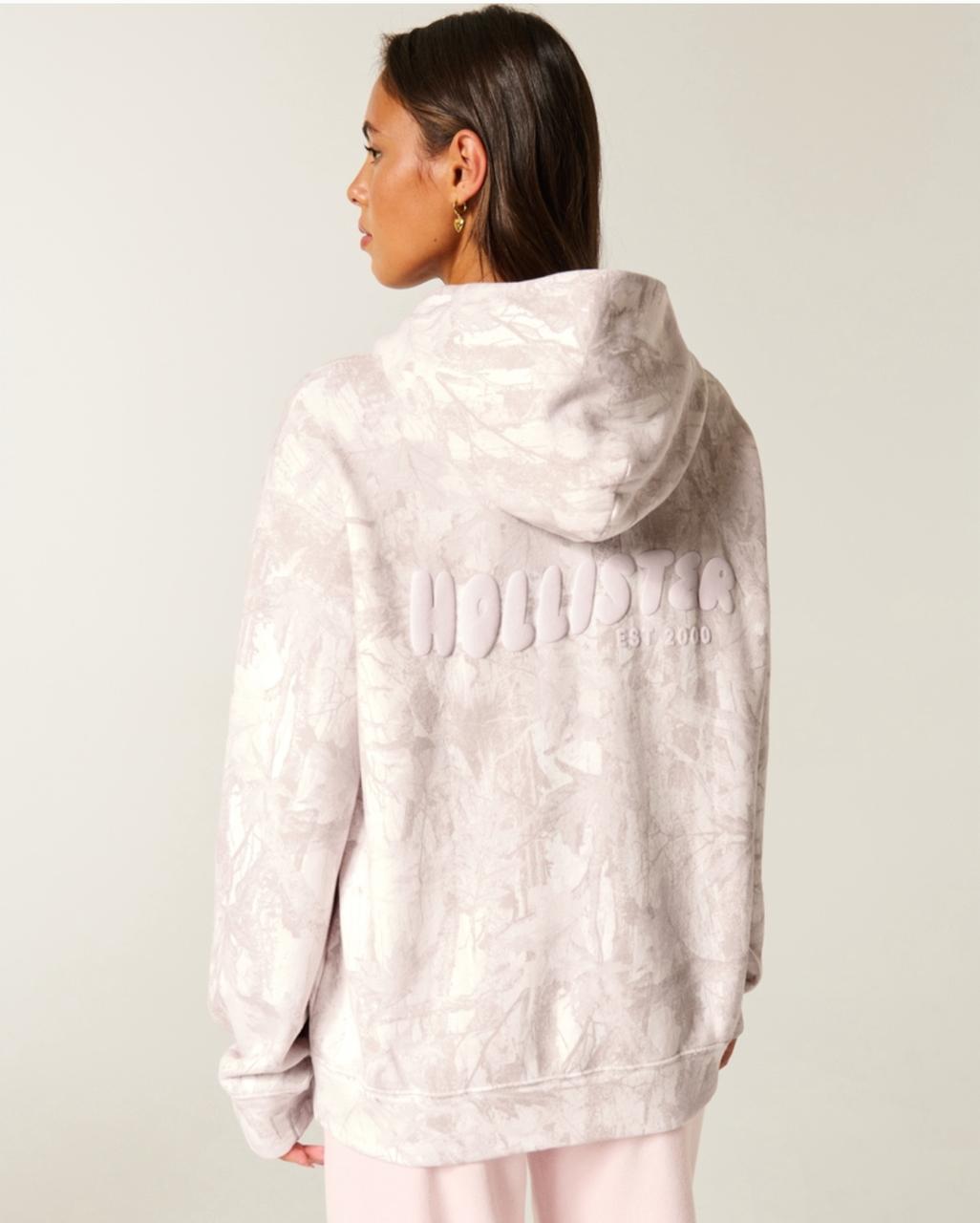 Hollister - Feel Good Oversized Logo Graphic Hoodie