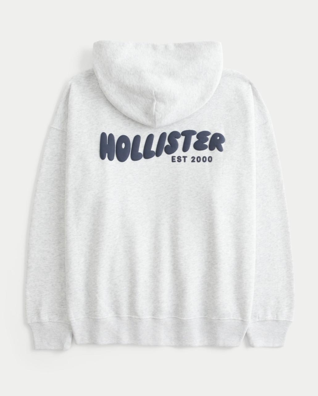Hollister - Feel Good Oversized Logo Graphic Hoodie
