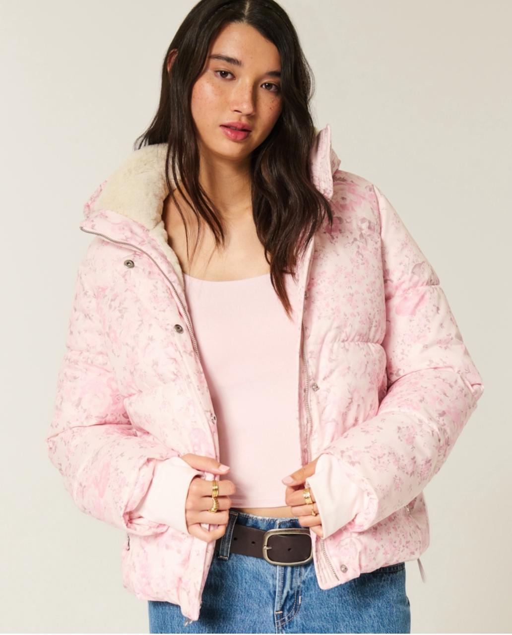 Hollister - Faux Fur-Lined Puffer Jacket