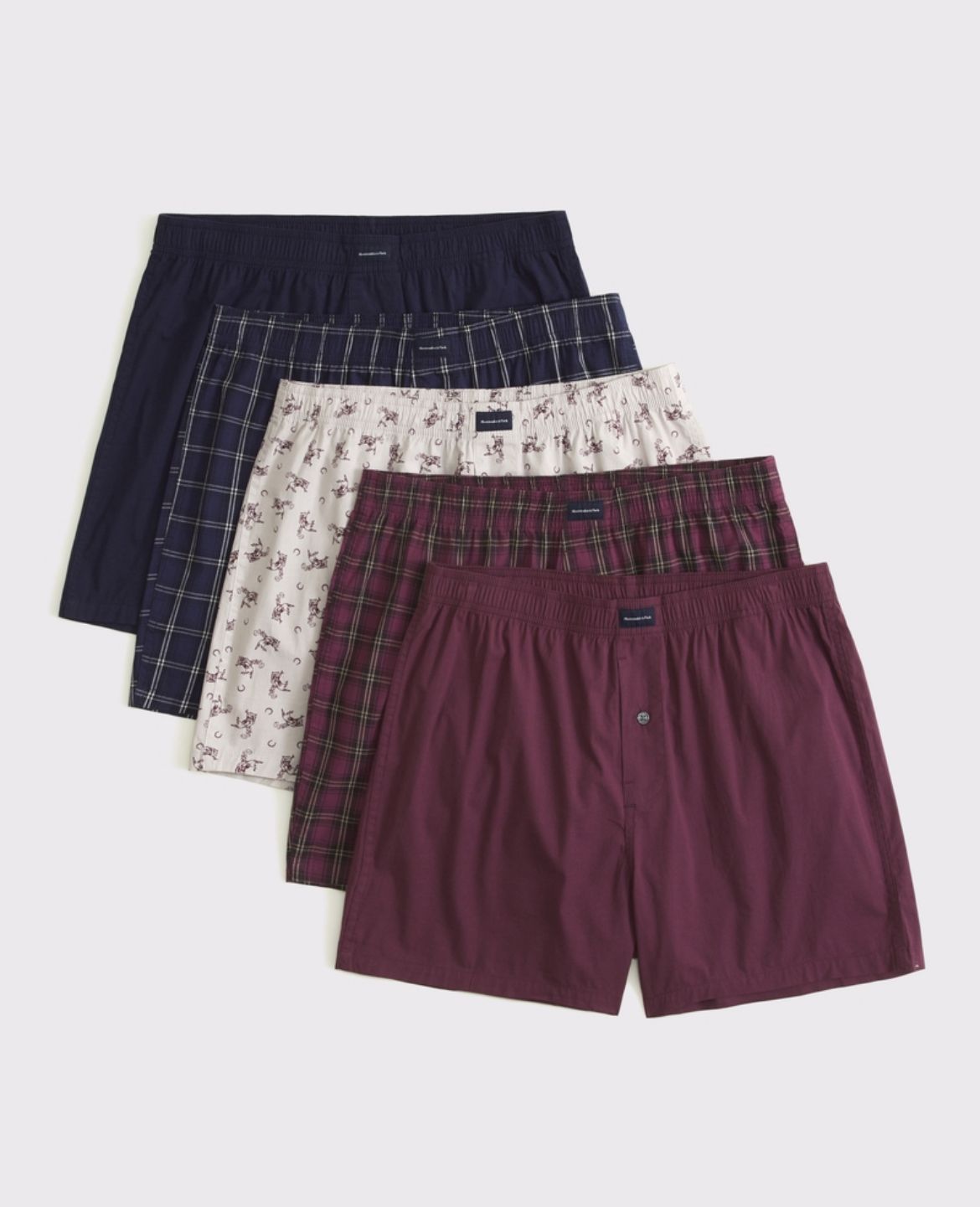 Abercrombie & Fitch - 5-Pack Woven Logo Boxers