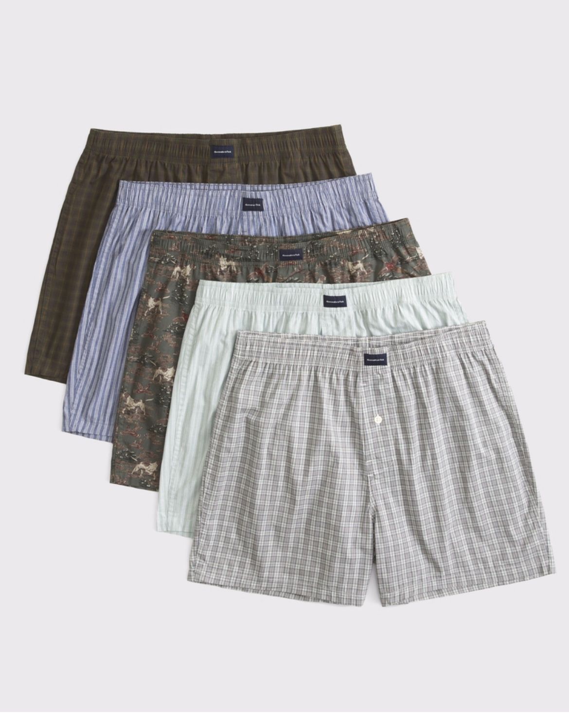 Abercrombie & Fitch - 5-Pack Woven Logo Boxers