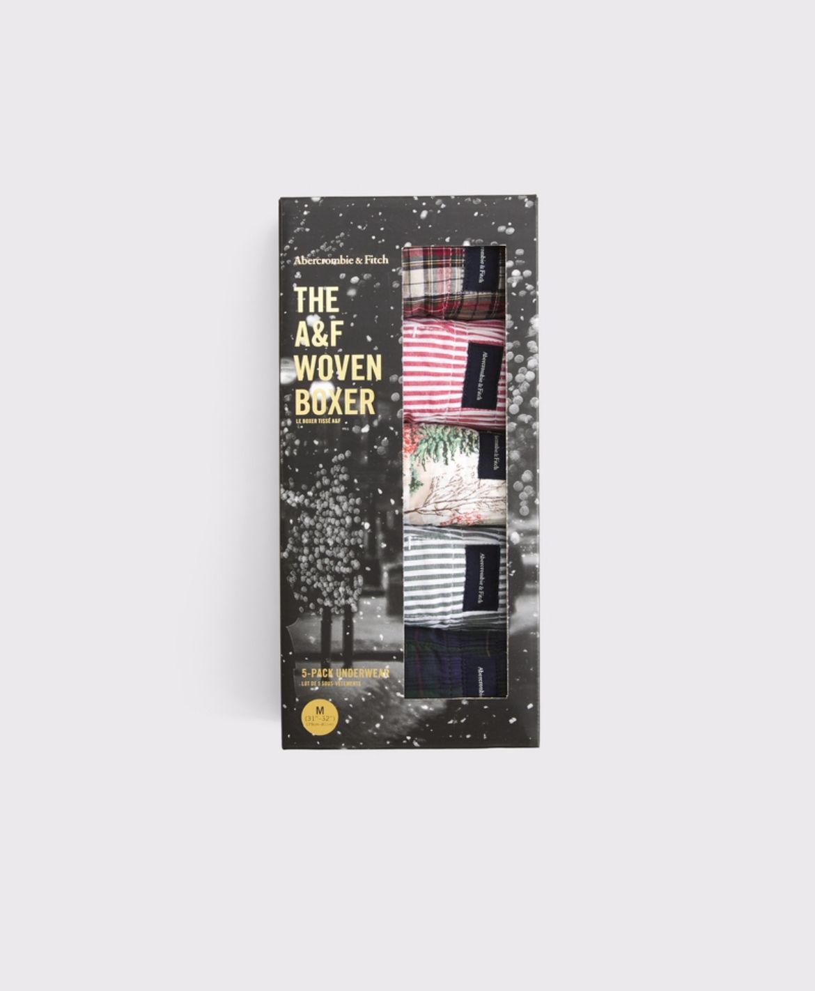 Abercrombie & Fitch - 5-Pack Woven Logo Boxers