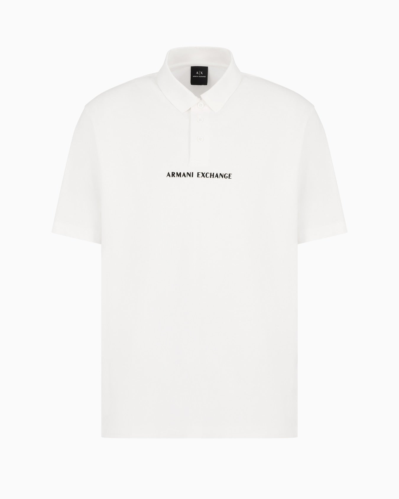 Short-Sleeved Polo Shirt With Metallic Profile Logo