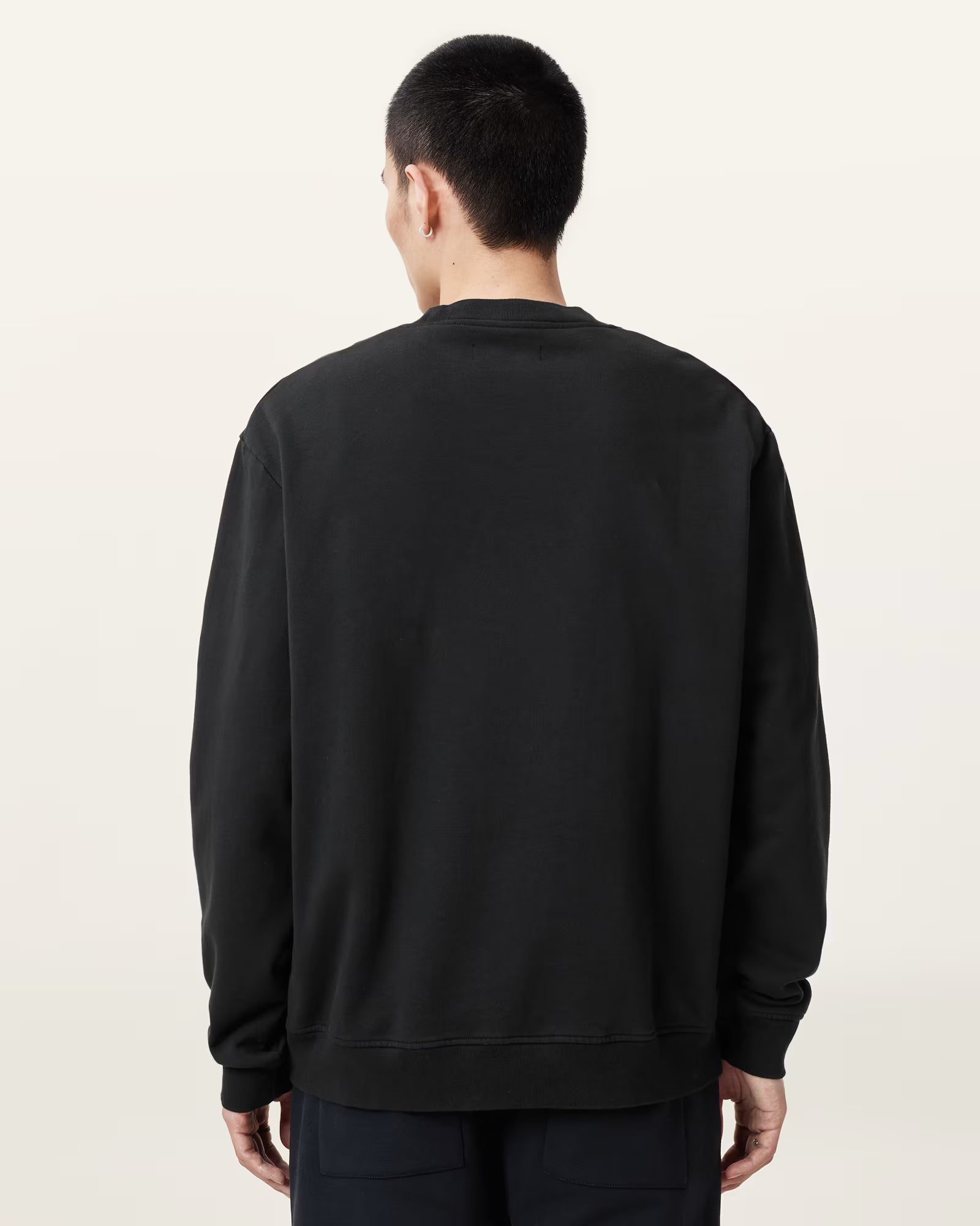 Allsaints-Biggy Logo Print Relaxed Fit Sweatshirt
