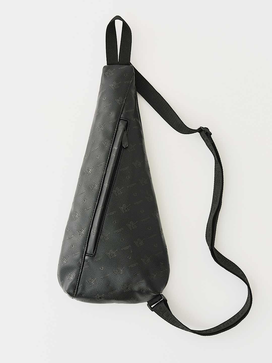 True Religion - PEBBLED MONOGRAM SLING BAG