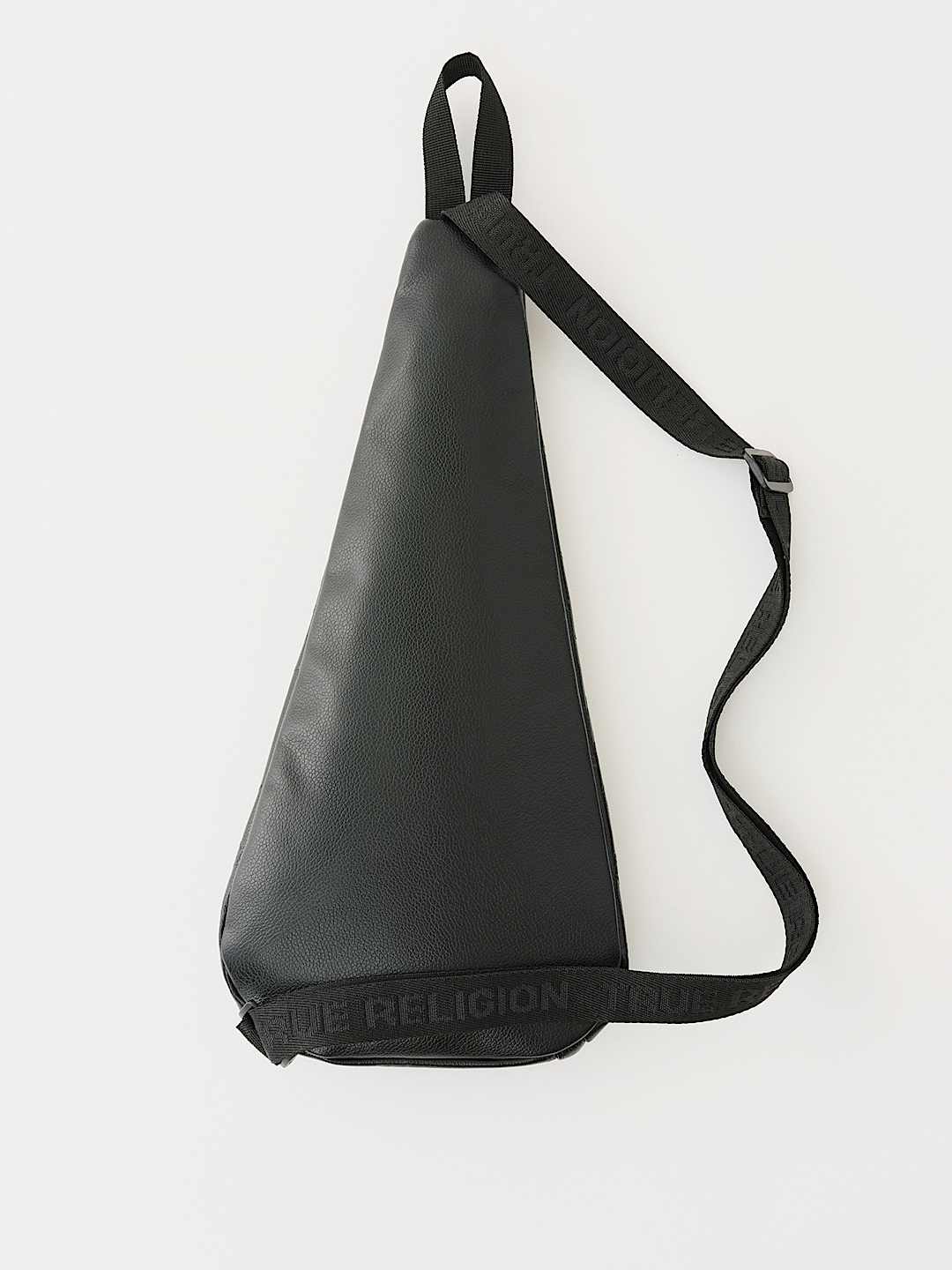 True Religion - PEBBLED MONOGRAM SLING BAG