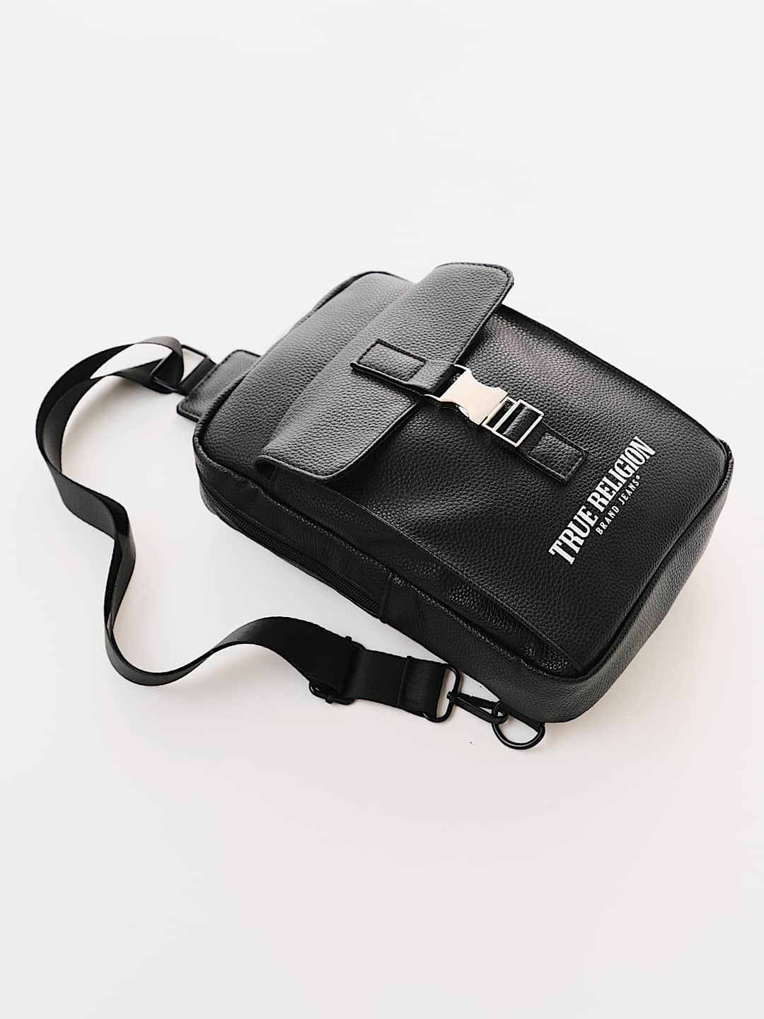 True Religion - METAL CLASP LOGO SLING BAG