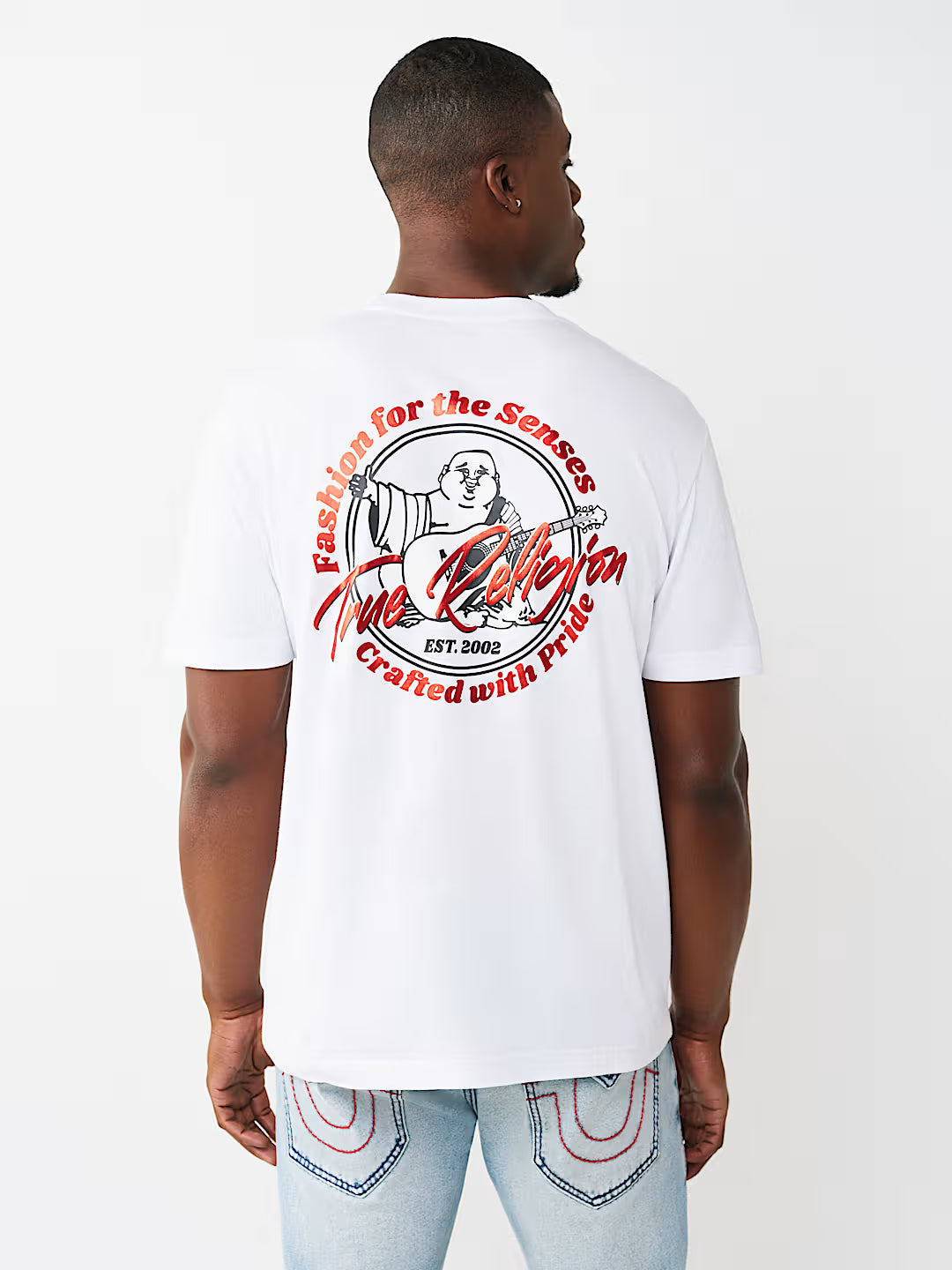 True Religion - Marker Script Buddha Tee