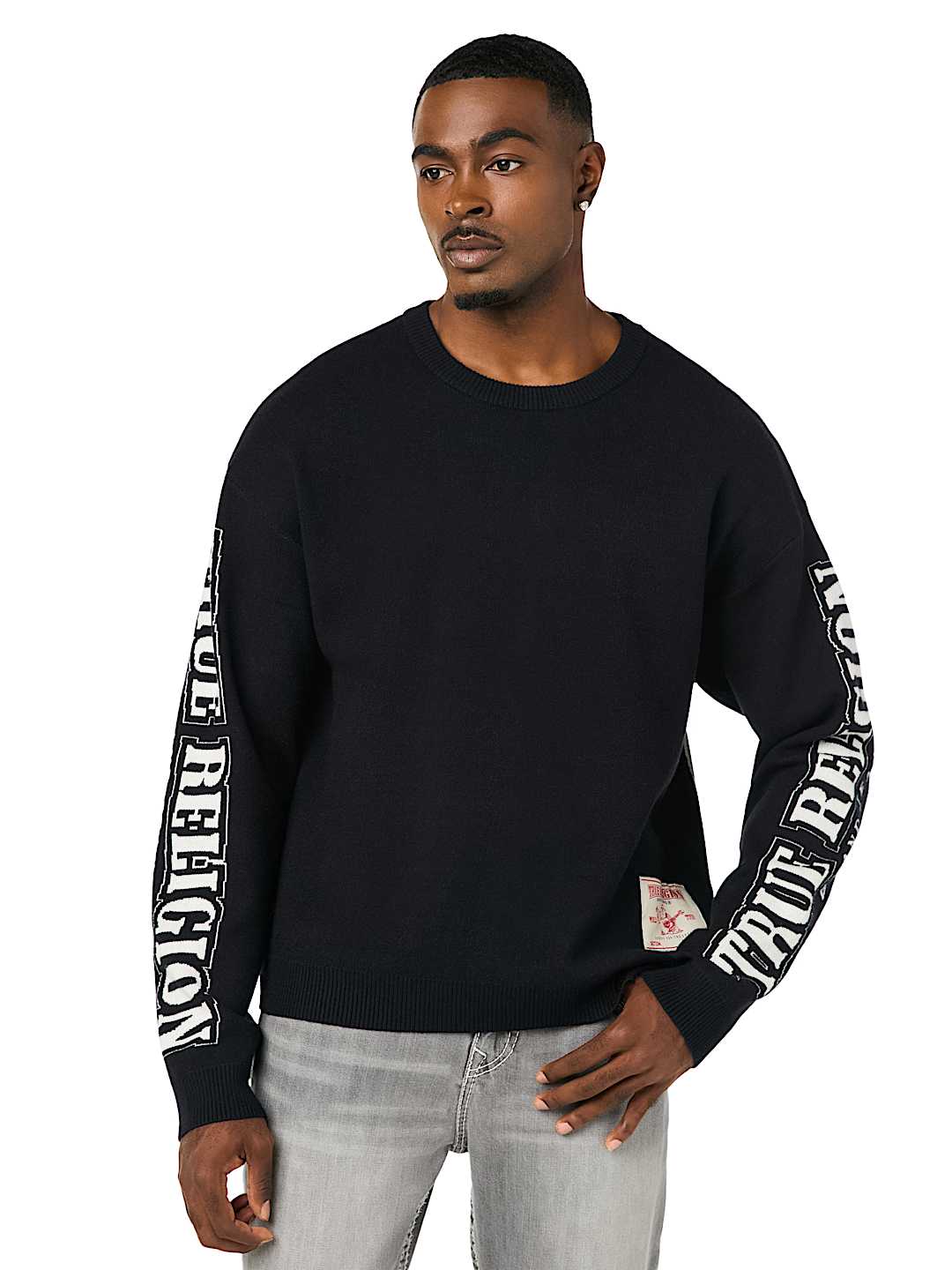 True Religion - Arched Logo Buddha Sweater