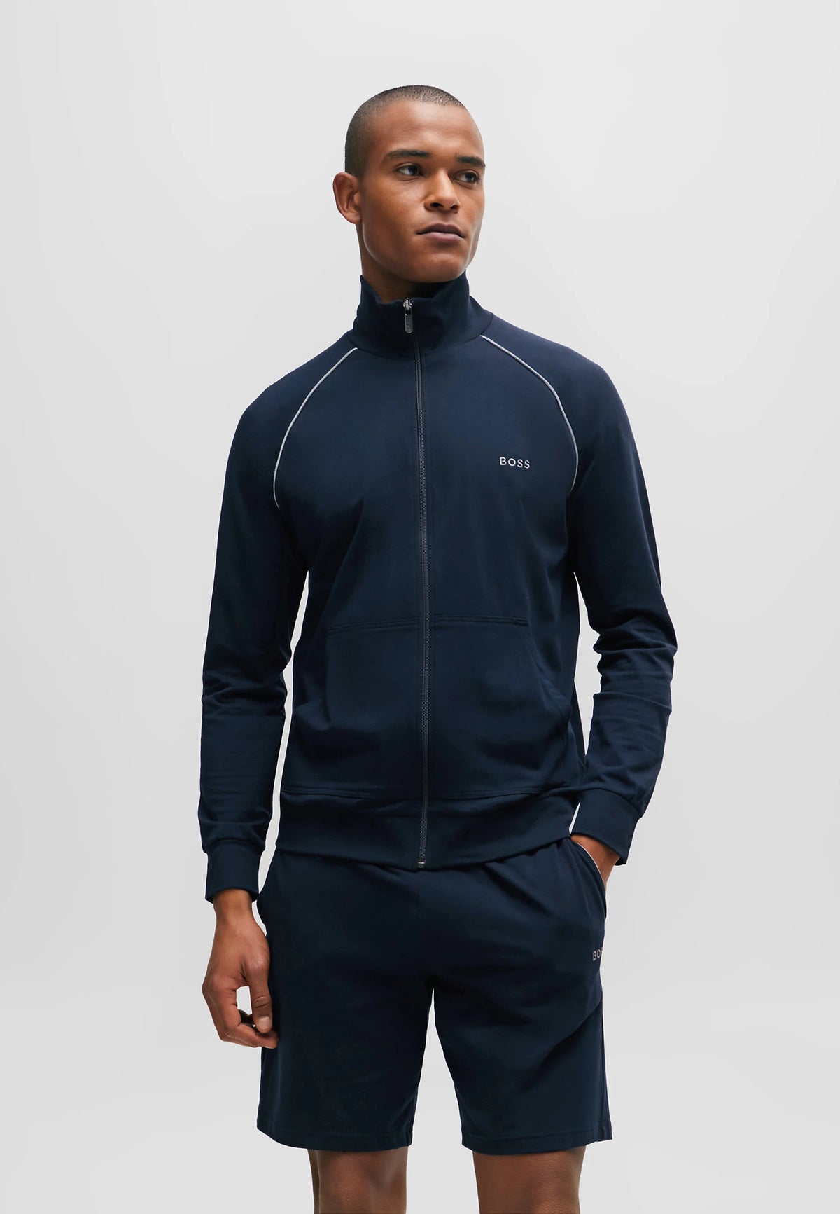 BOSS - MIX & MATCH ZIPPER , STRETCH - Zip-up sweatshirt