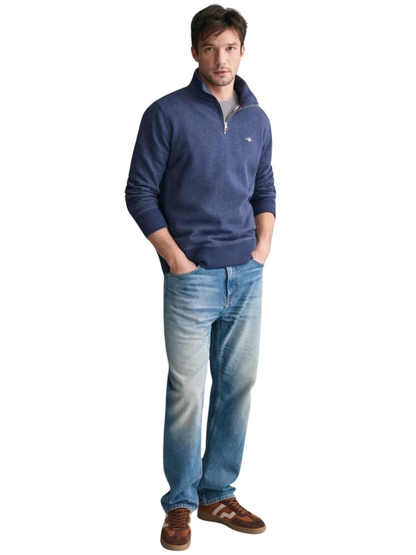 Gant - Mens Shield Half Zip Sweatshirt