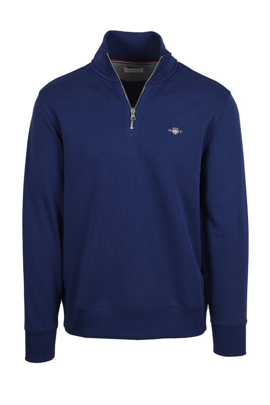 GANT - Mens Regular Fit Shield Logo Half Zip Sweatshirt
