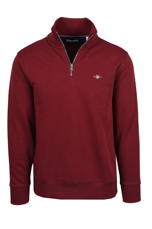 GANT - Mens Regular Fit Shield Logo Half Zip Sweatshirt
